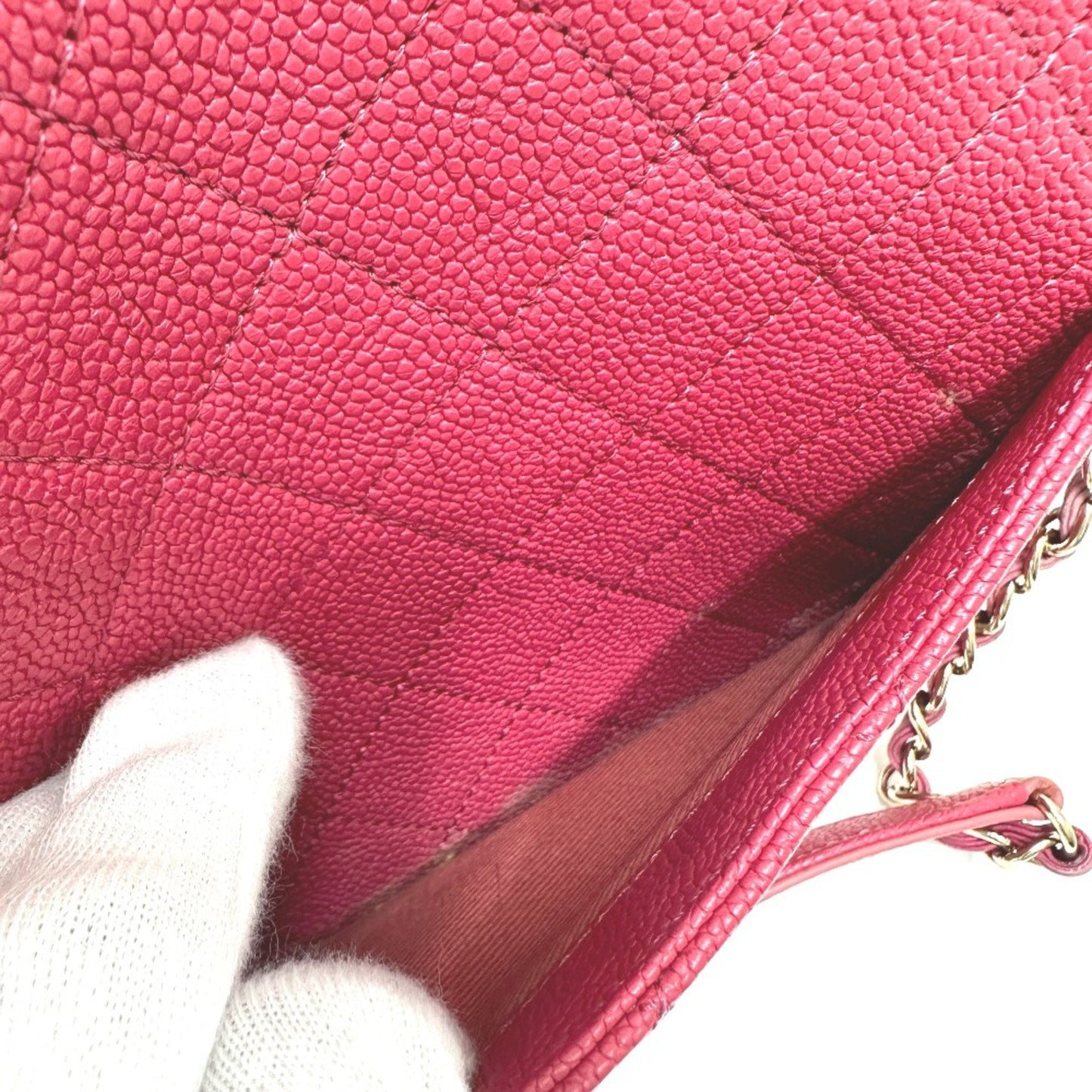 Chanel Chanel 19 Shoulder Bag Pink Caviar Leather