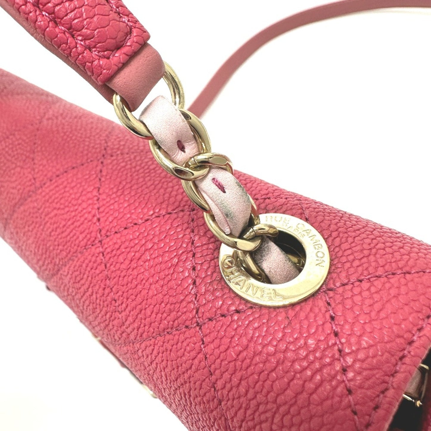 Chanel Chanel 19 Shoulder Bag Pink Caviar Leather