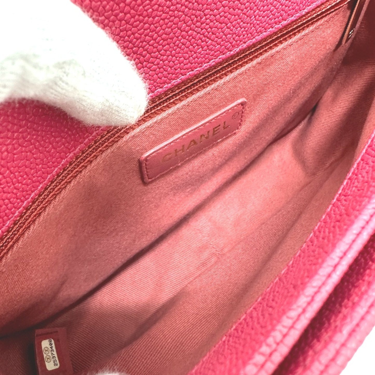 Chanel Chanel 19 Shoulder Bag Pink Caviar Leather