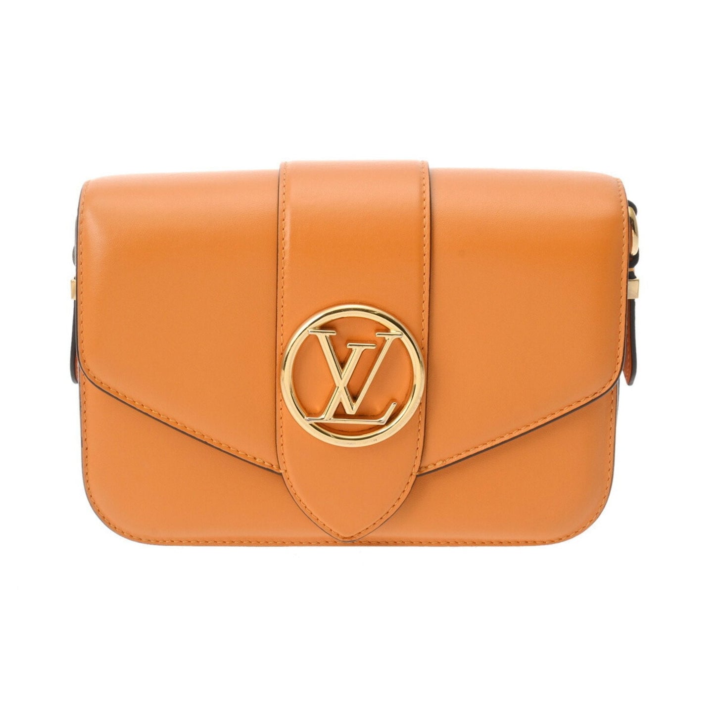 Leather Handbag with Dust Bag and Metal Fittings