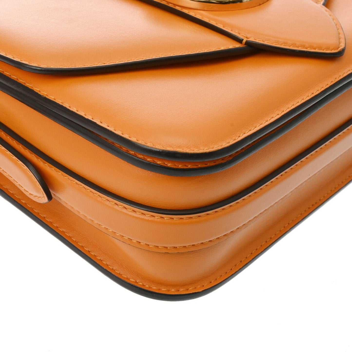 Leather Handbag with Dust Bag and Metal Fittings