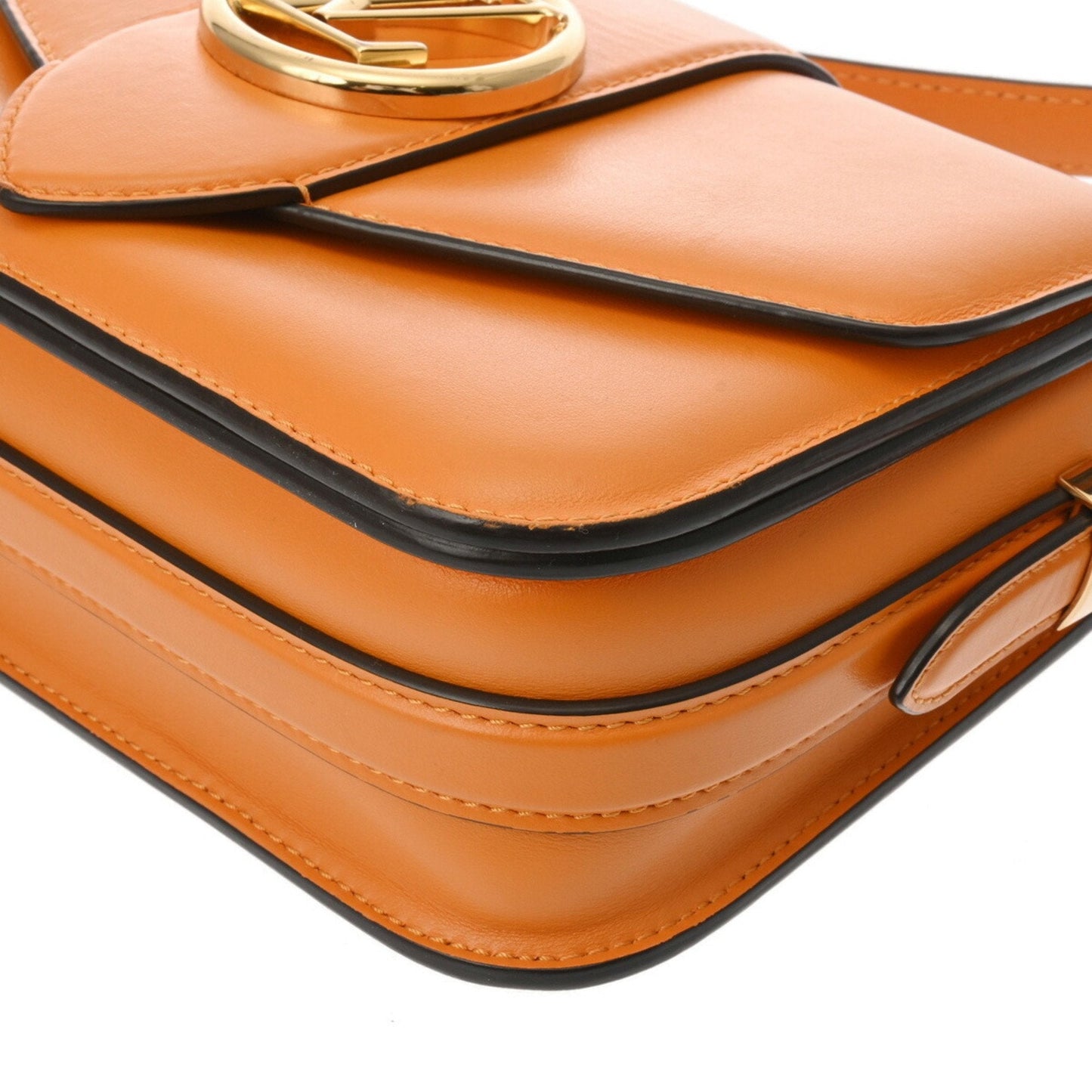 Leather Handbag with Dust Bag and Metal Fittings