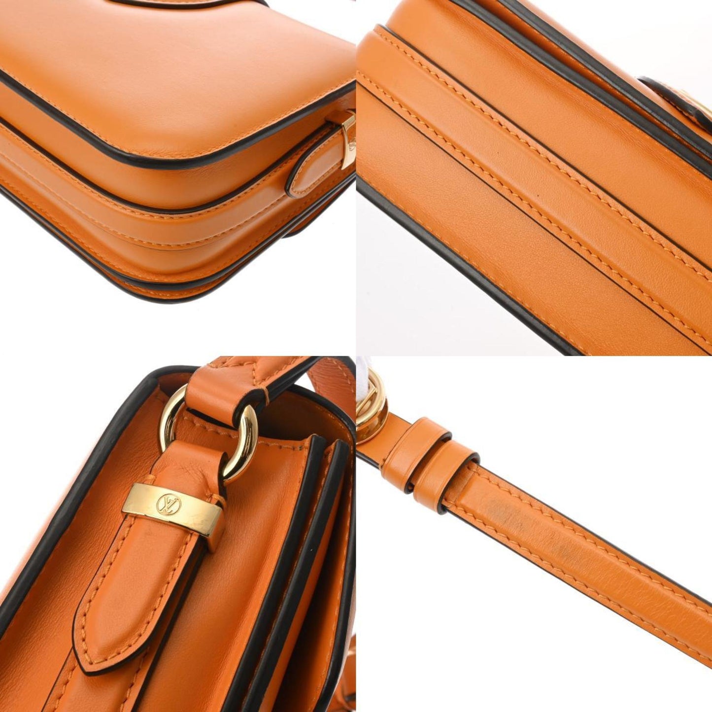Leather Handbag with Dust Bag and Metal Fittings