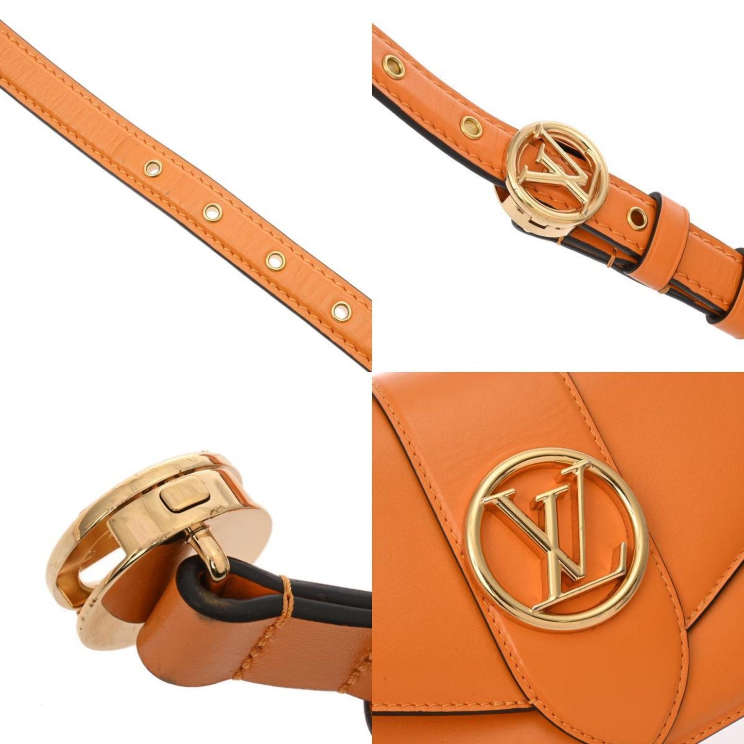 Leather Handbag with Dust Bag and Metal Fittings