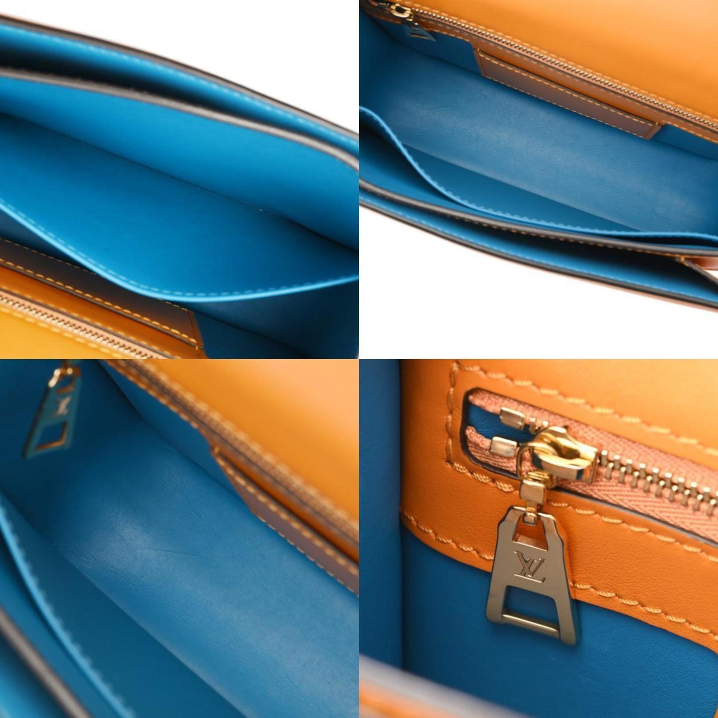 Leather Handbag with Dust Bag and Metal Fittings