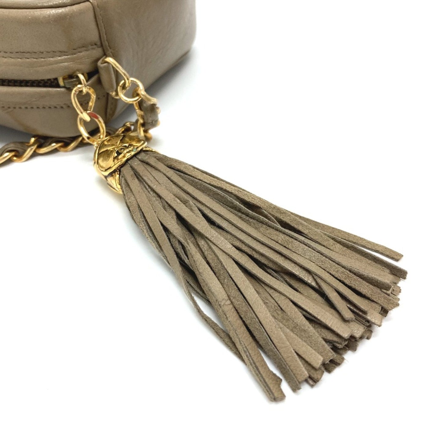 Chanel Vintage Camera Bag Beige Lambskin
