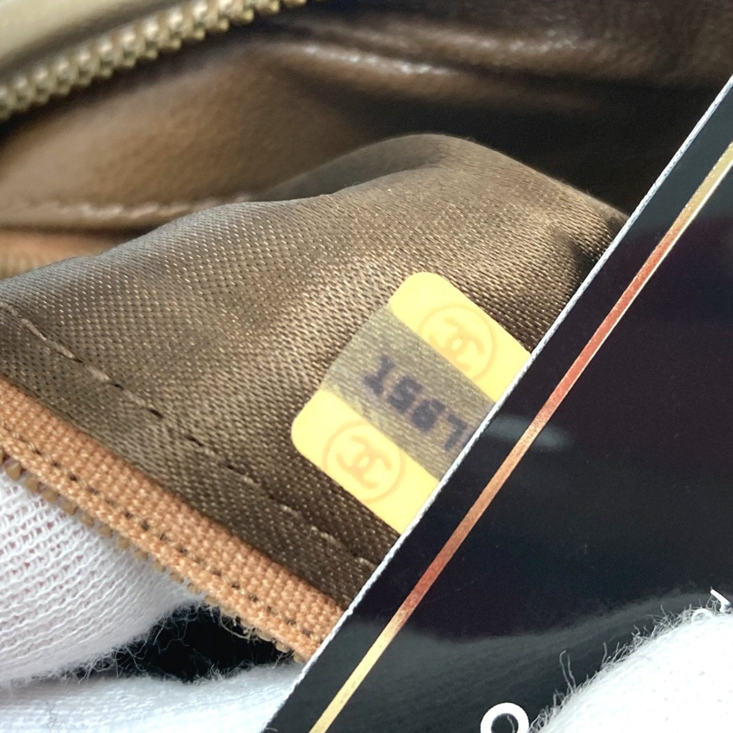 Chanel Vintage Camera Bag Beige Lambskin