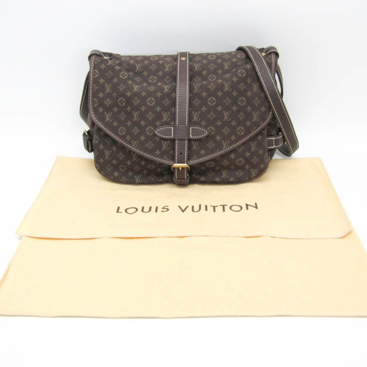 Vintage Canvas Shoulder Bag with Adjustable Strap