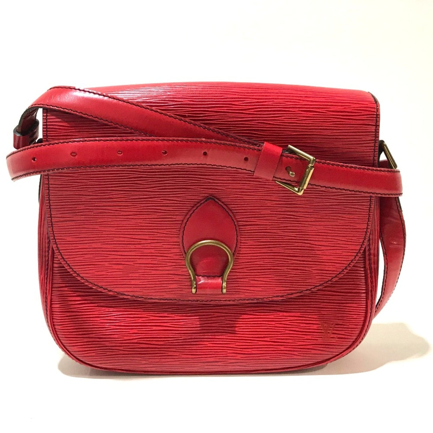 Epi Leather Red Shoulder Bag