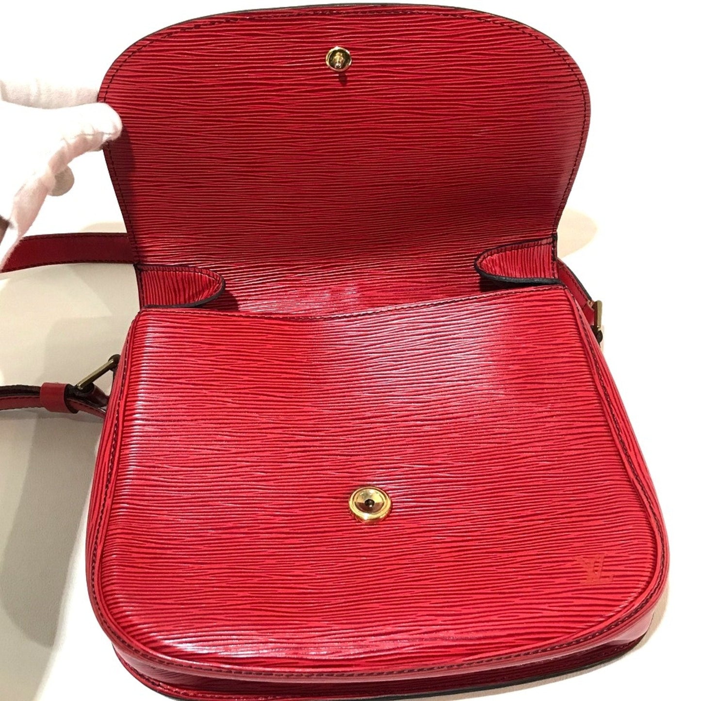 Epi Leather Red Shoulder Bag