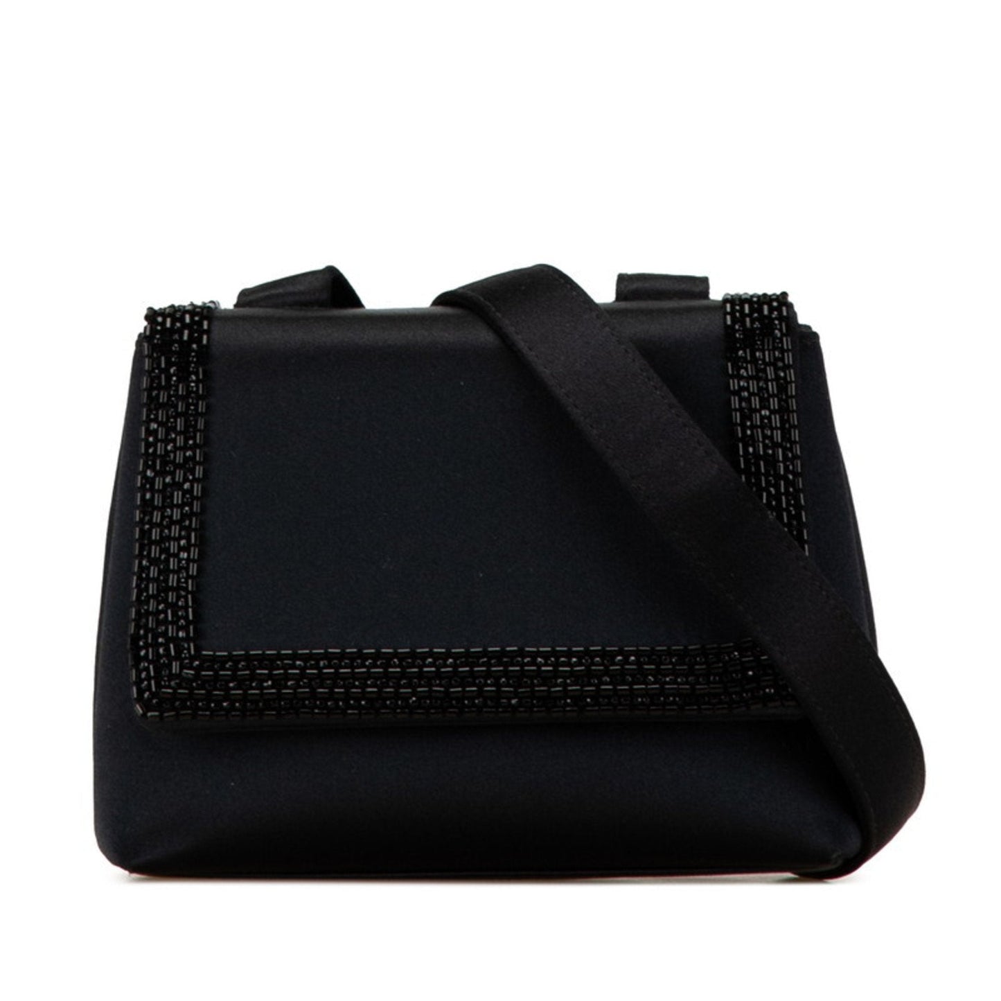 Chanel Beaded Satin Shoulder Bag