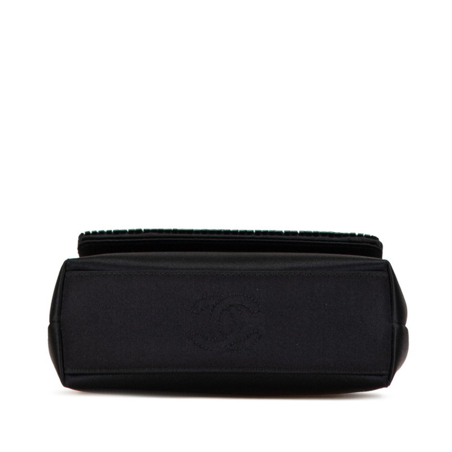 Chanel Beaded Satin Shoulder Bag