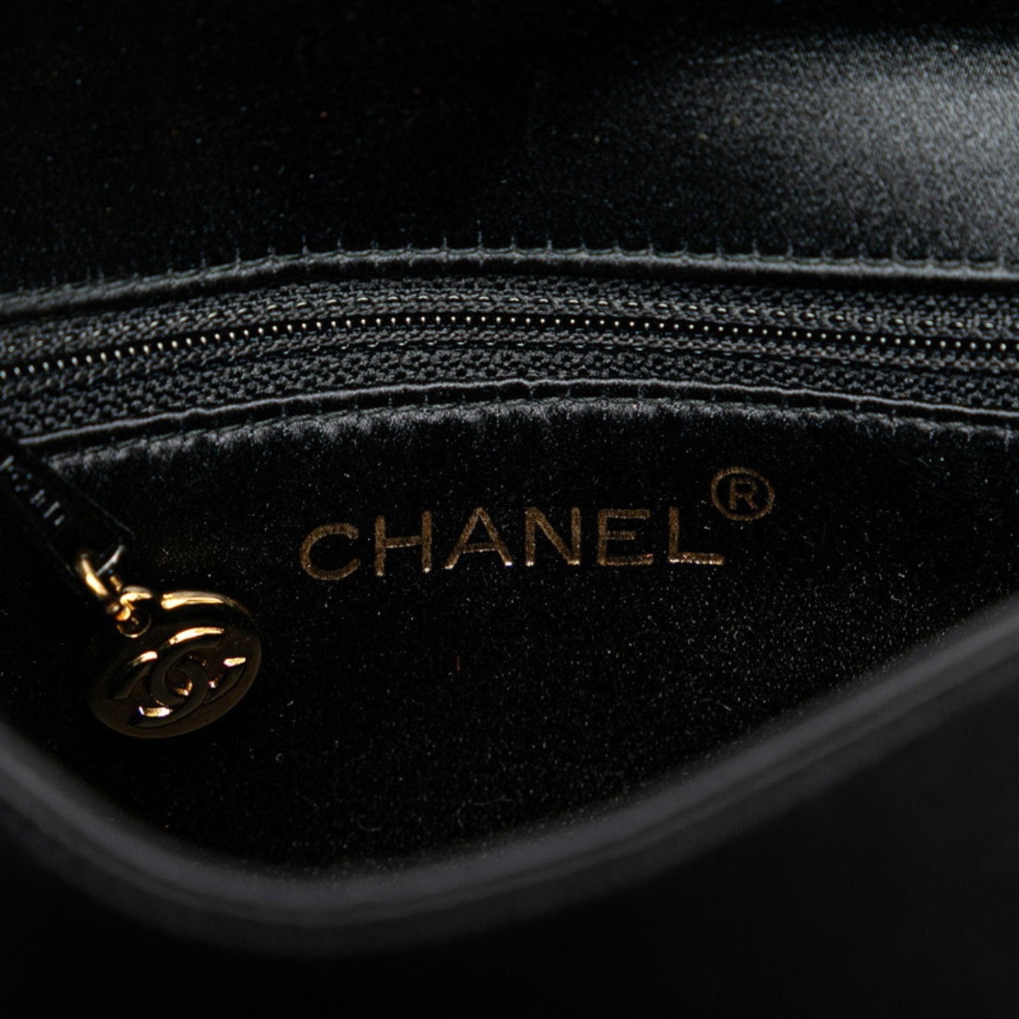 Chanel Beaded Satin Shoulder Bag