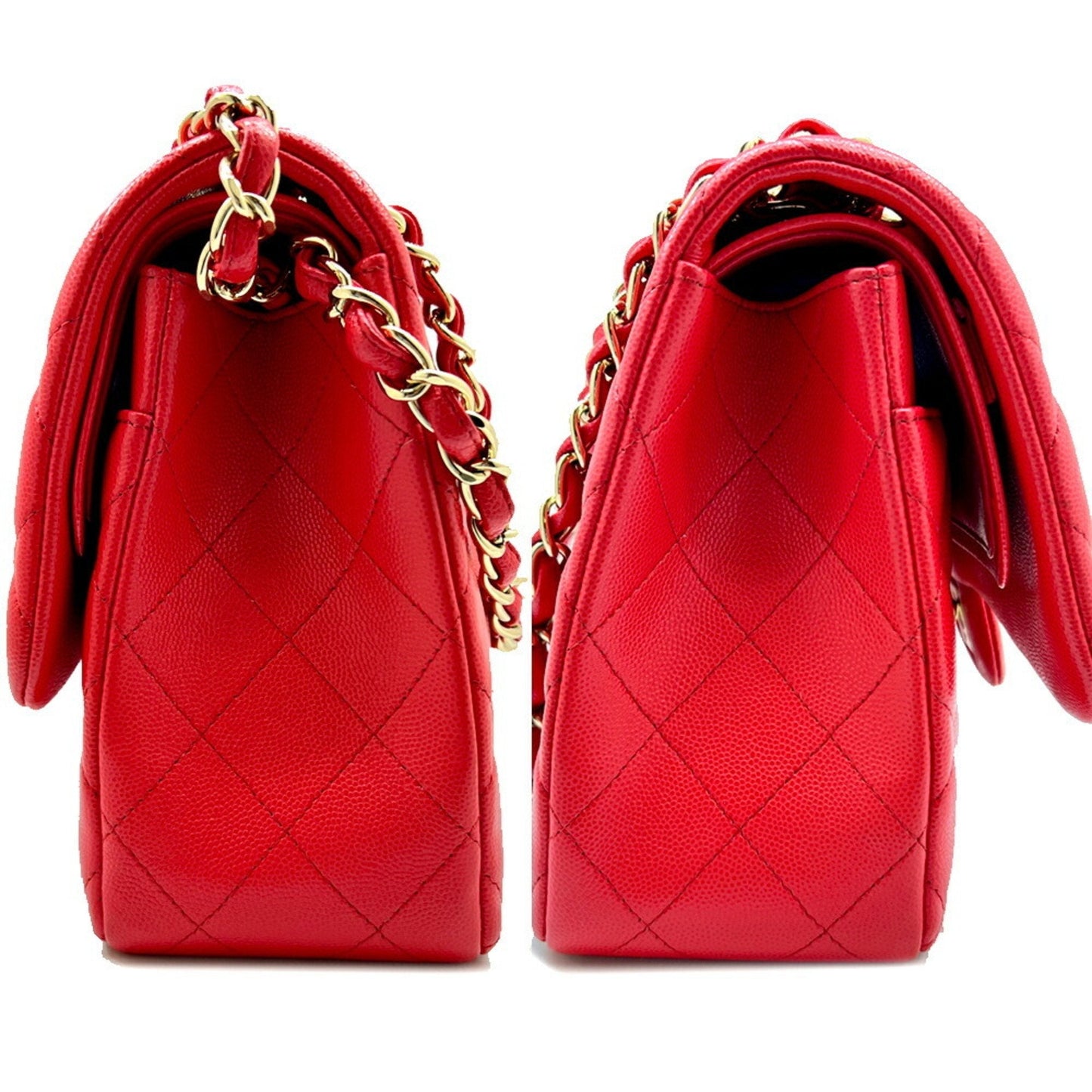Chanel Classic Double Flap Caviar Leather Bag