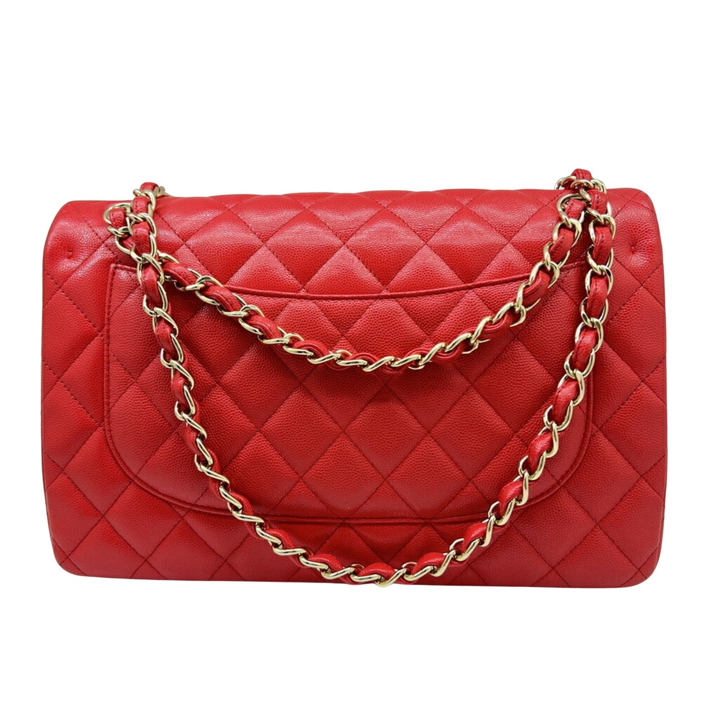 Chanel Classic Double Flap Caviar Leather Bag