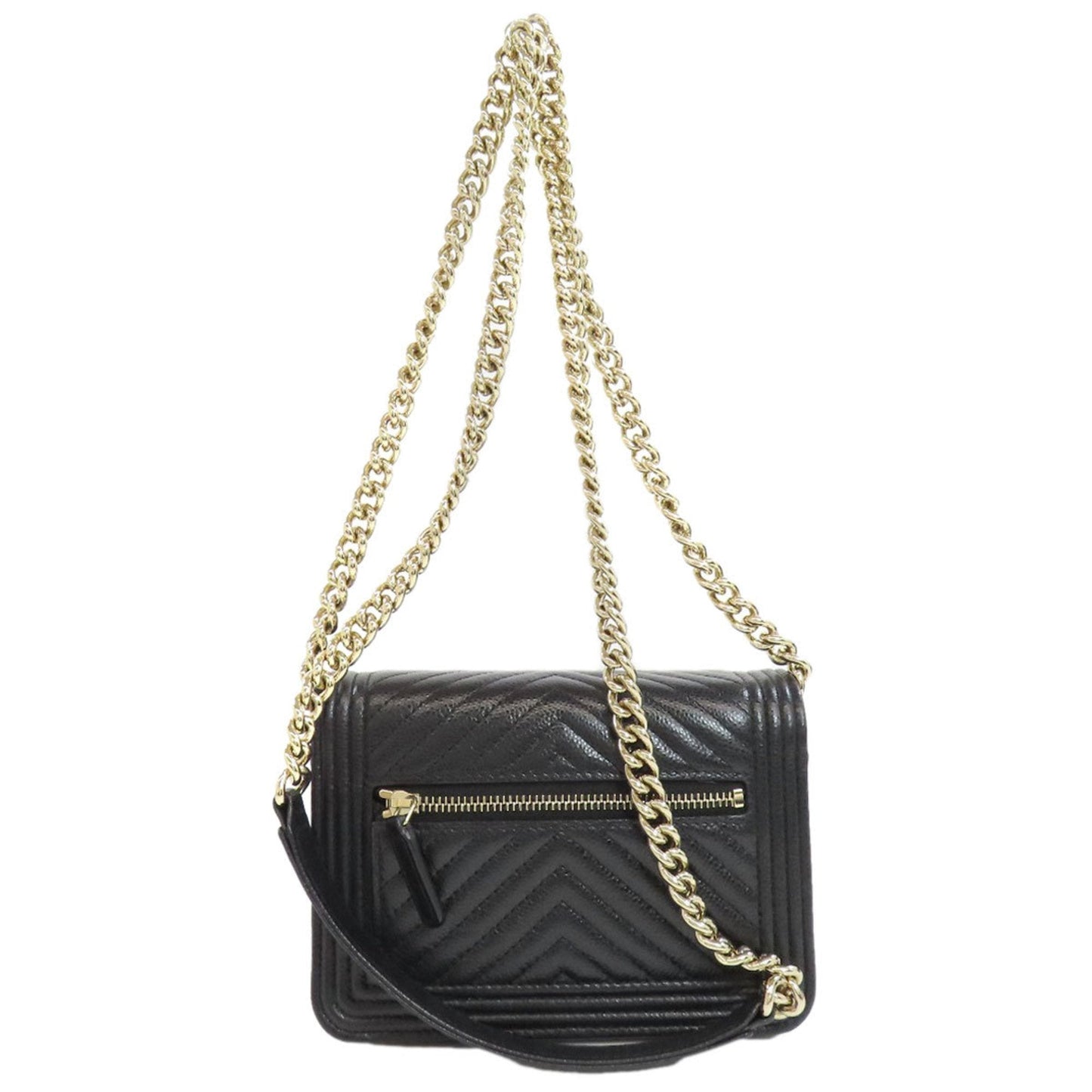 Chanel Boy Chanel Chevron Quilted Lambskin Bag
