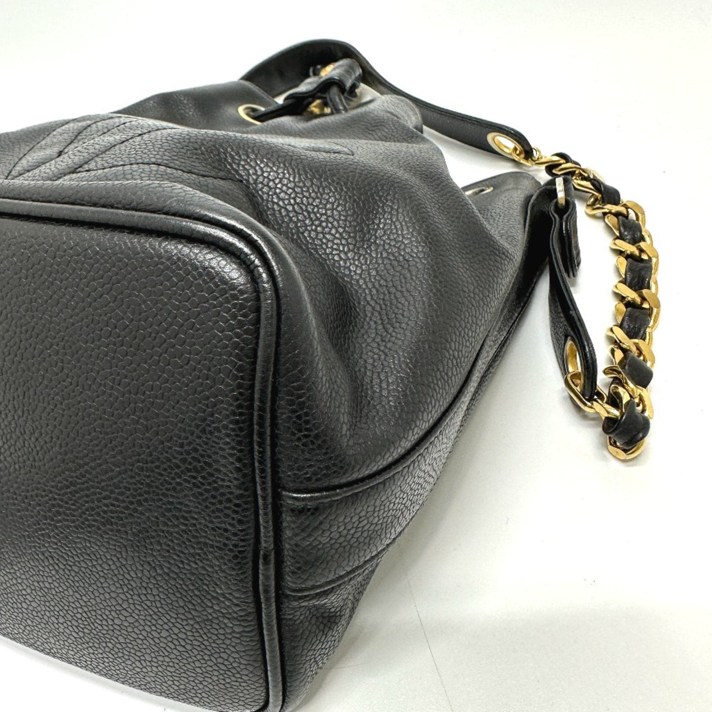 Chanel Caviar Leather Bucket Bag Model Name Bucket