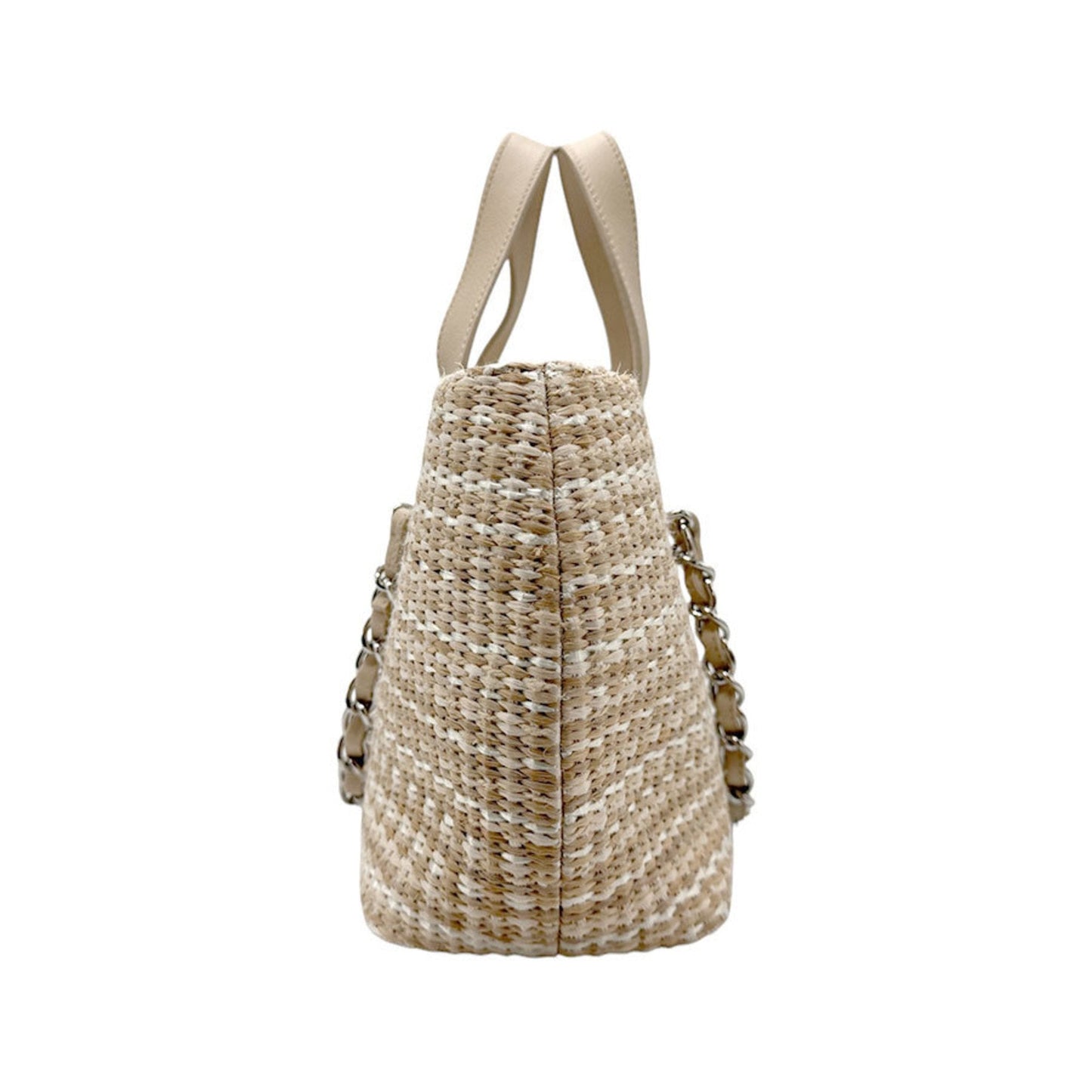 Chanel Raffia Tote Bag Beige Summer Style