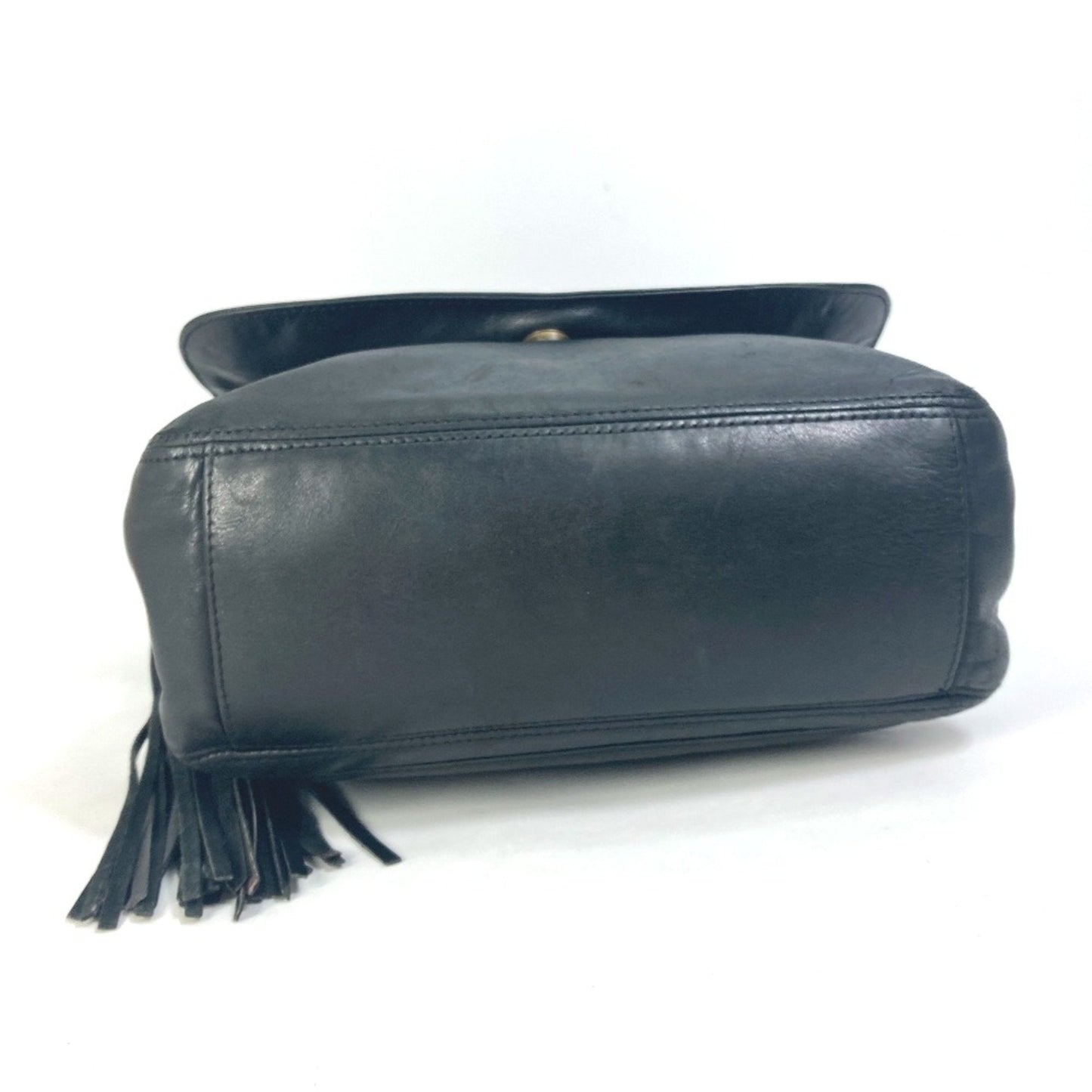 Chanel Vintage Leather Shoulder Bag Fringe Detail