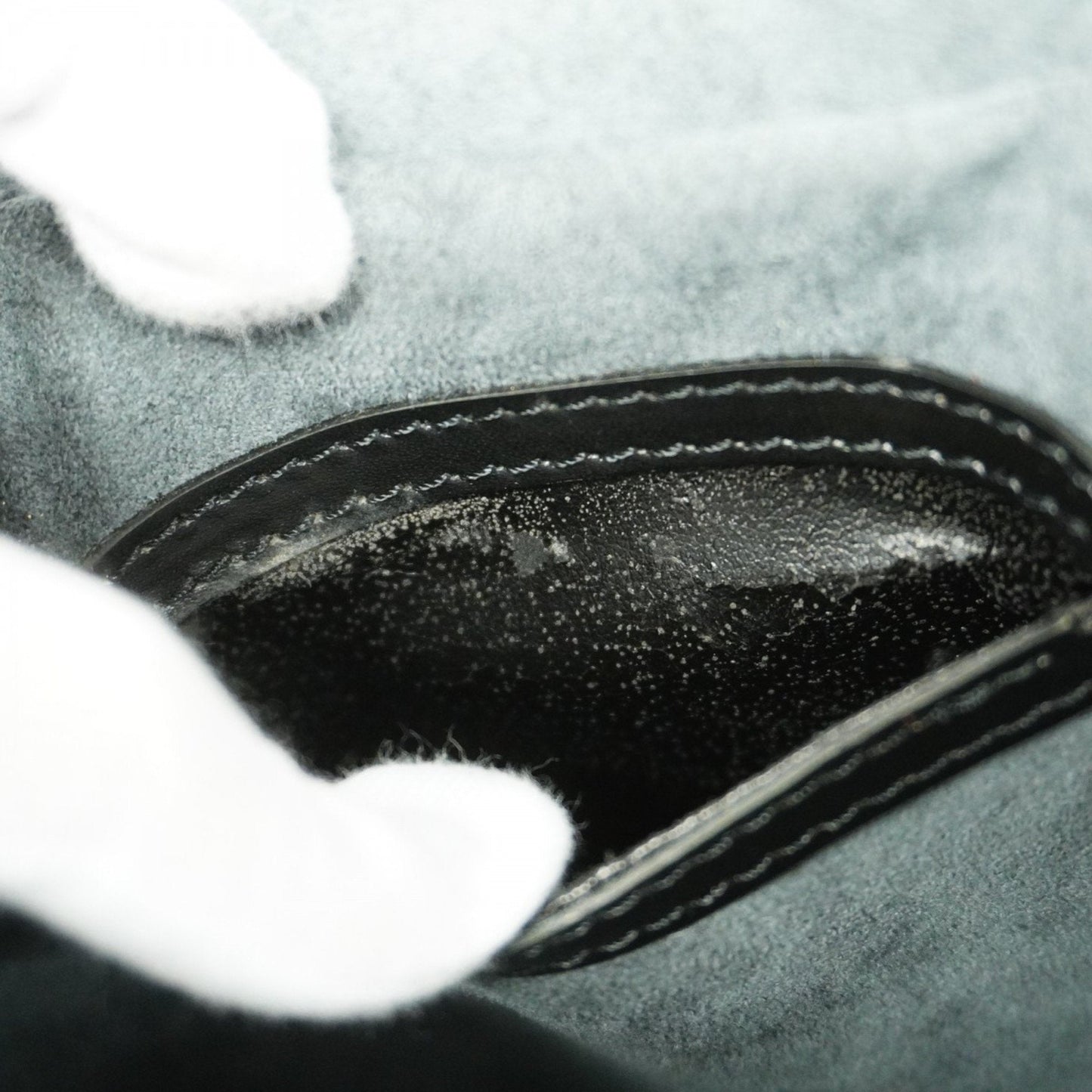 Cosmetic Trunk Epi Leather Handbag