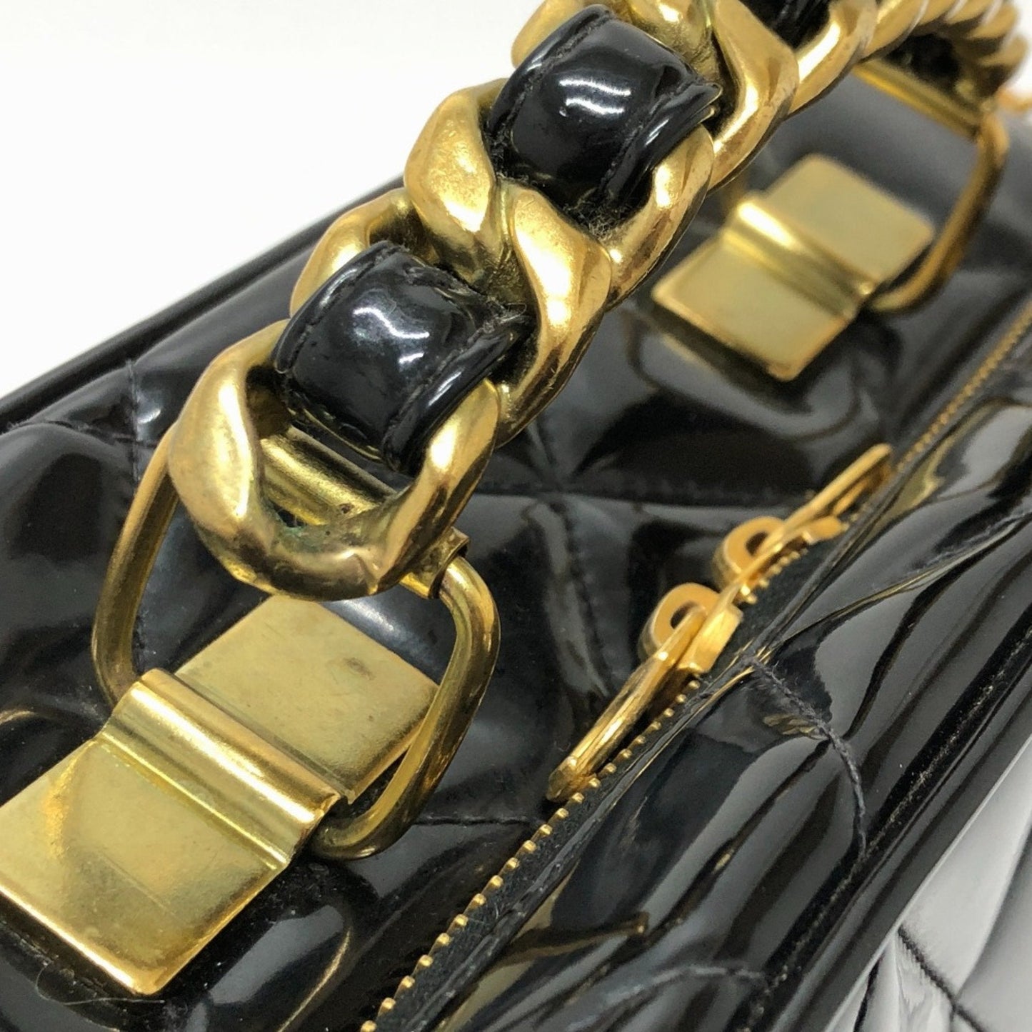 Chanel Classic Flap Patent Leather Bag