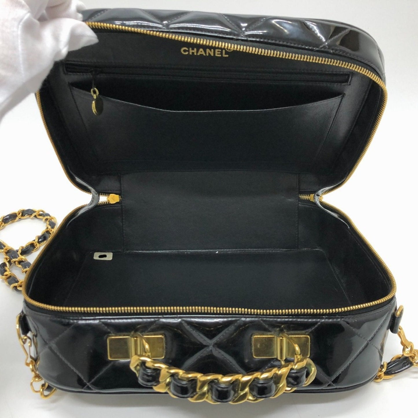Chanel Classic Flap Patent Leather Bag