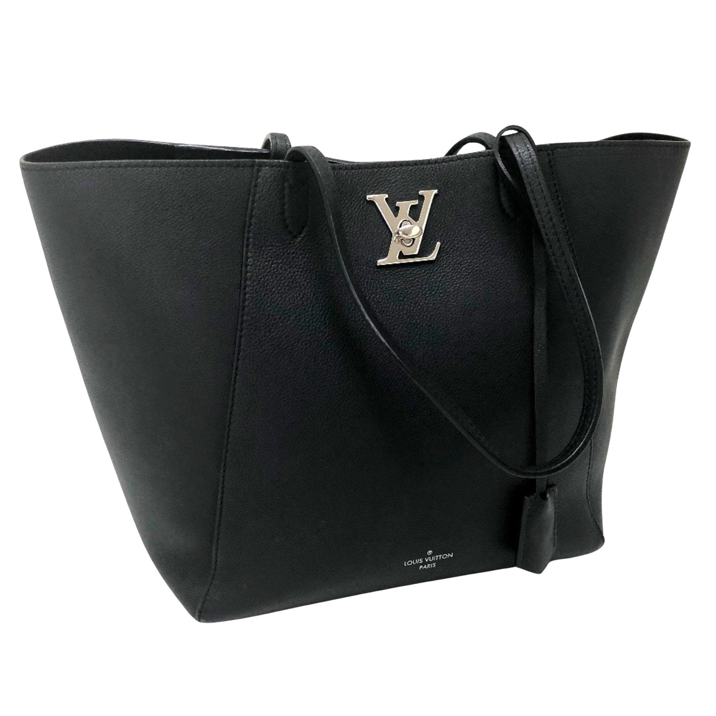 Lockme Leather Handbag with Charm