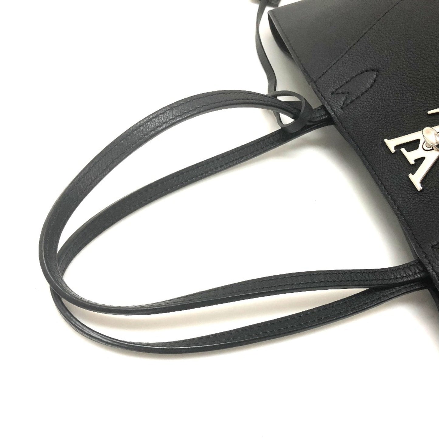 Lockme Leather Handbag with Charm