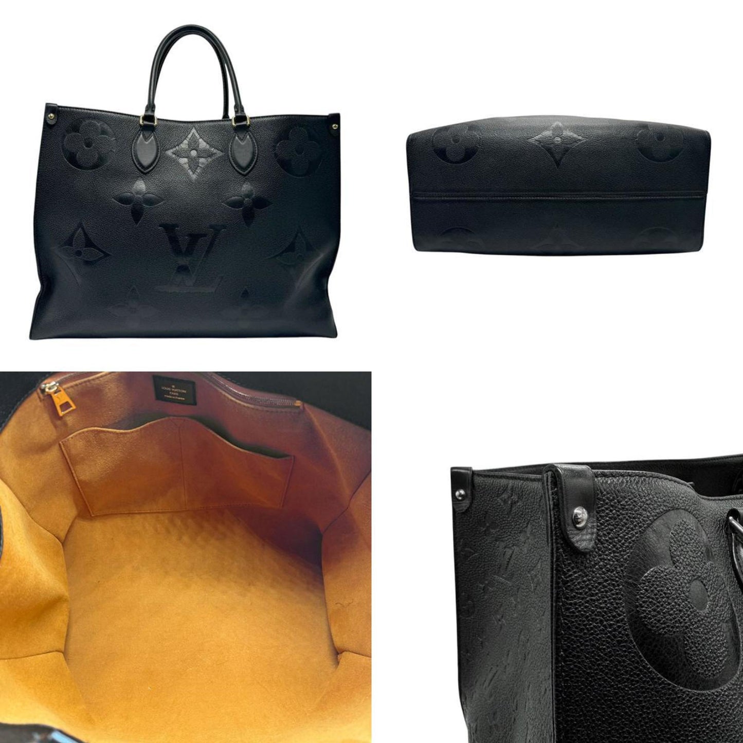OnTheGo Tote PM Black Leather