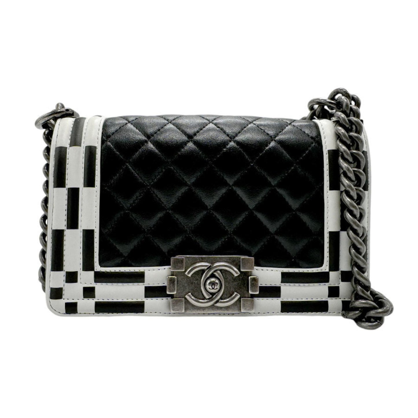 Chanel Boy Chanel Bag Checkerboard Style