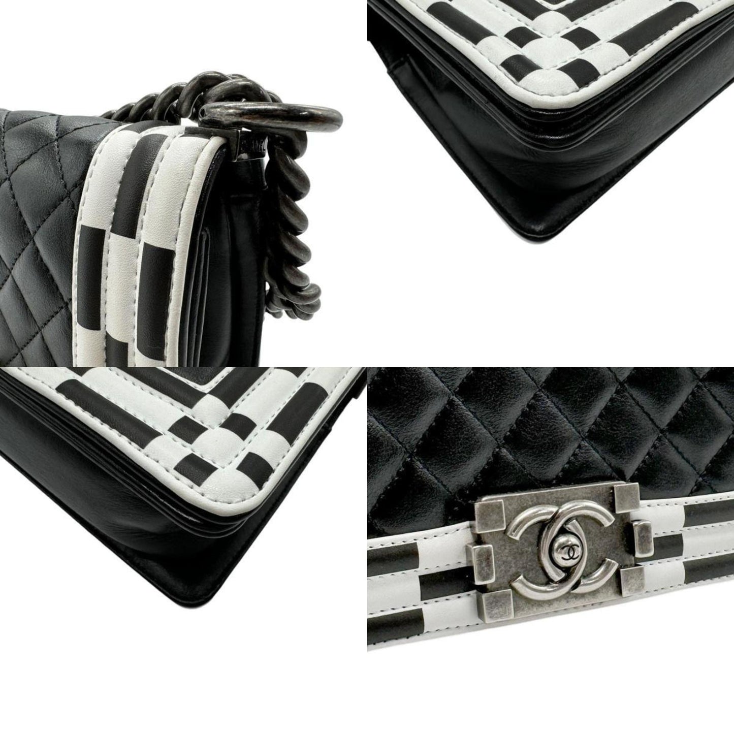 Chanel Boy Chanel Bag Checkerboard Style