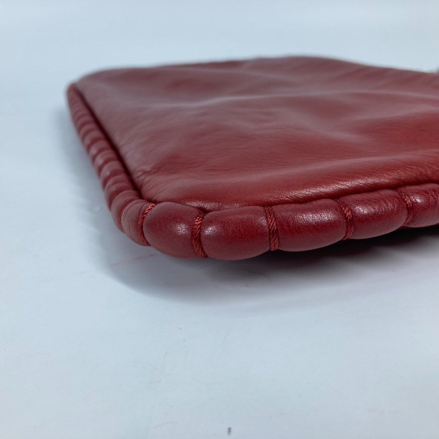 Chanel Classic Quilted Chain Bag  Red Leather