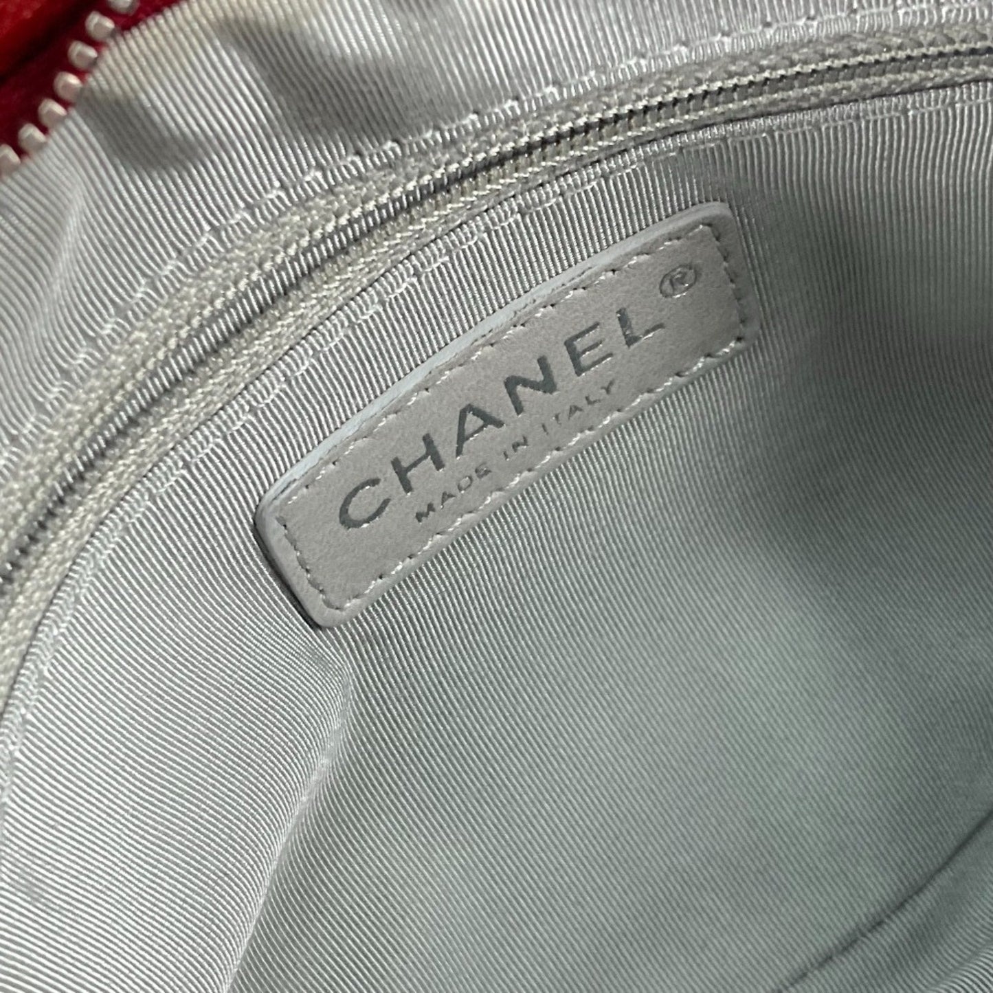 Chanel Classic Quilted Chain Bag  Red Leather