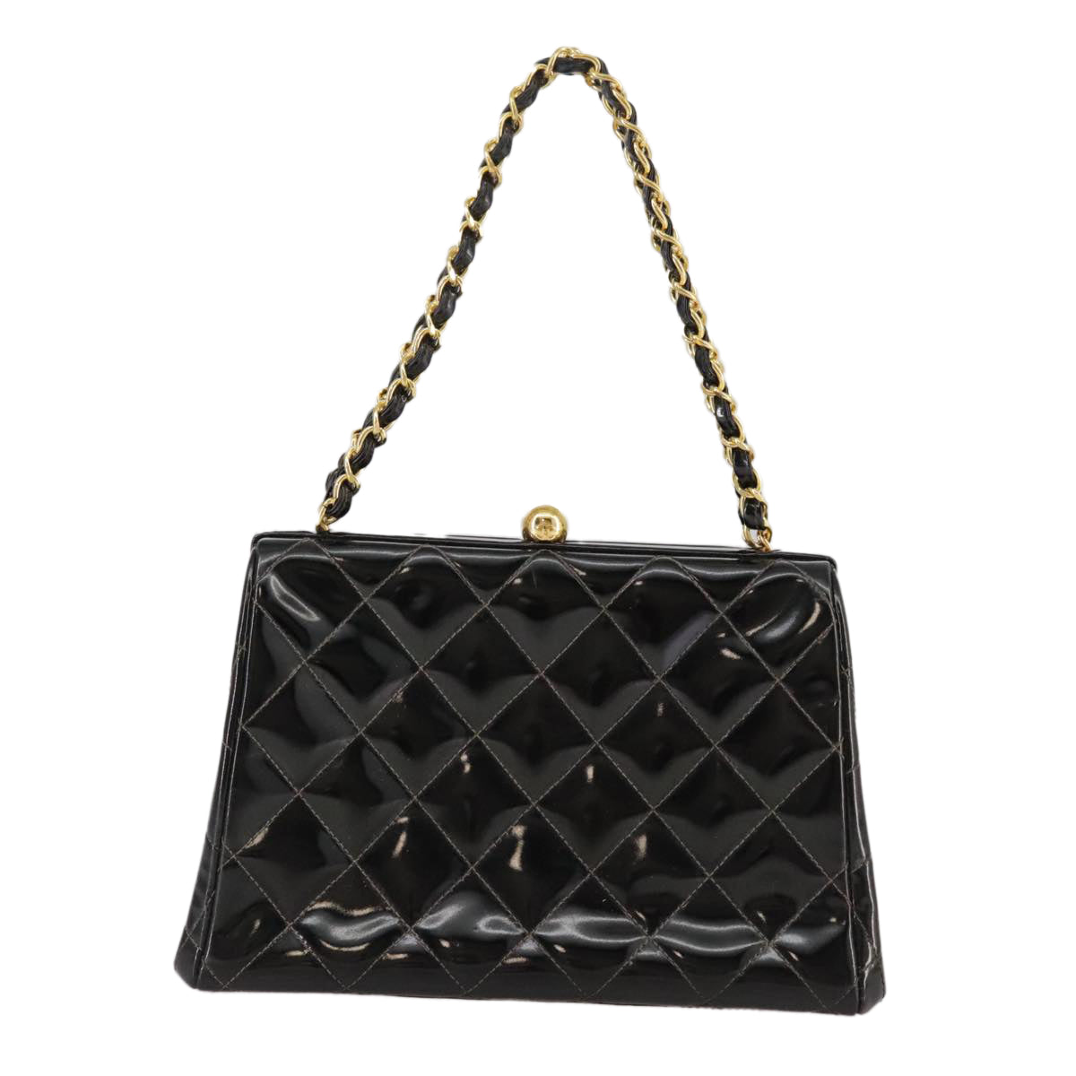 Chanel Vintage Patent Leather Quilted Bag