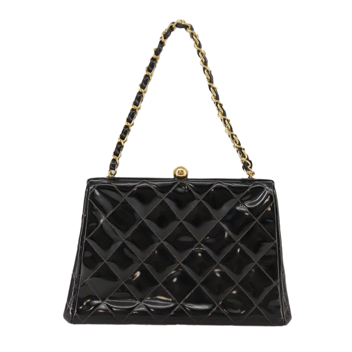 Chanel Vintage Patent Leather Quilted Bag