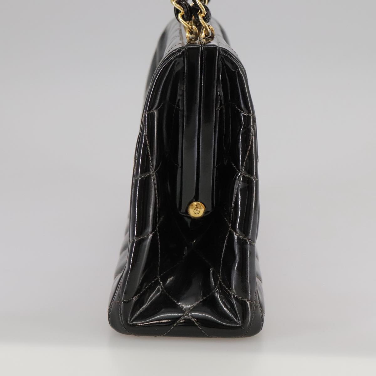 Chanel Vintage Patent Leather Quilted Bag