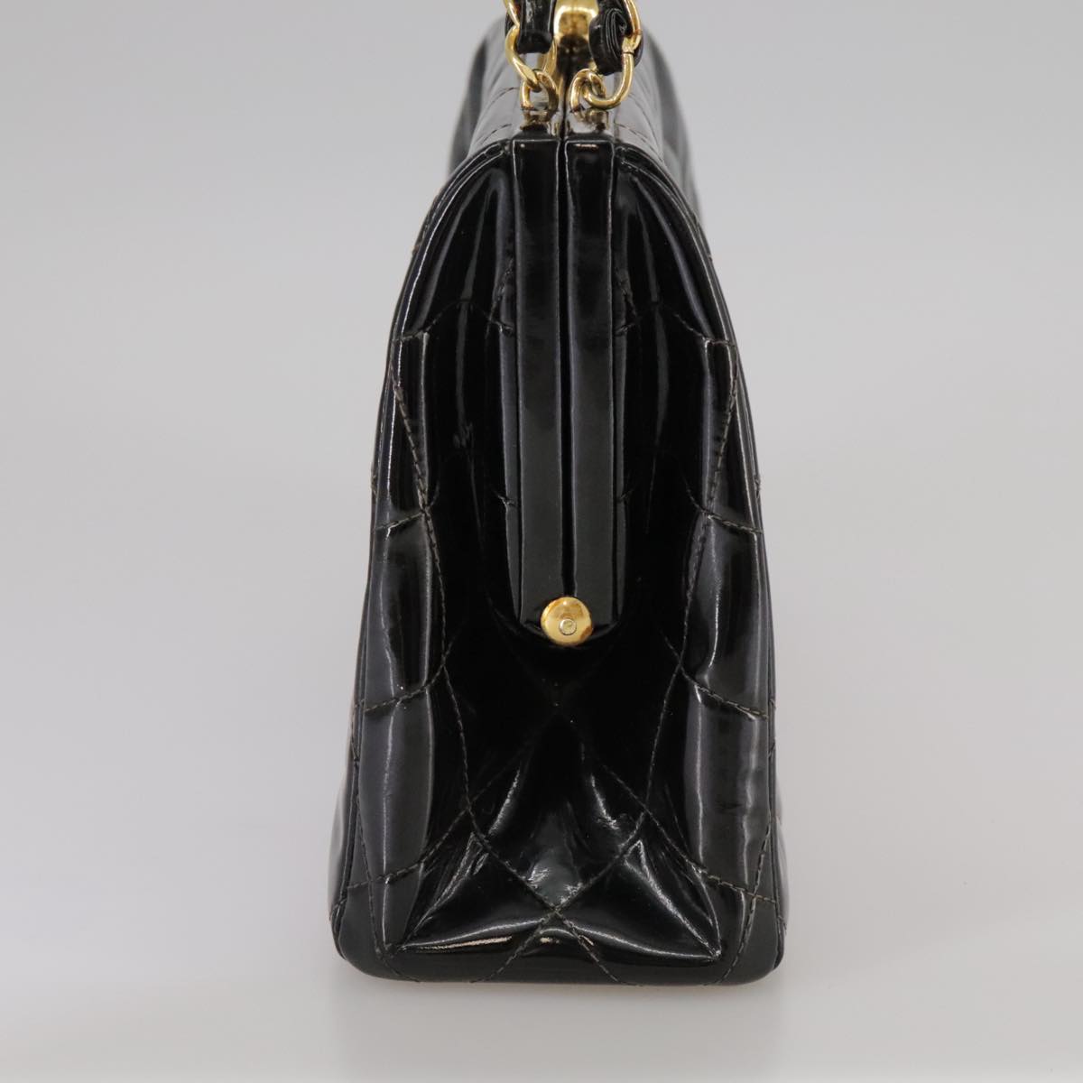 Chanel Vintage Patent Leather Quilted Bag