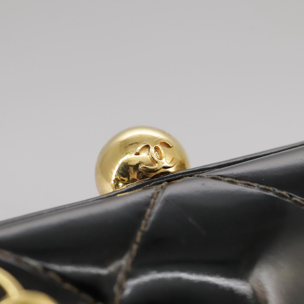 Chanel Vintage Patent Leather Quilted Bag