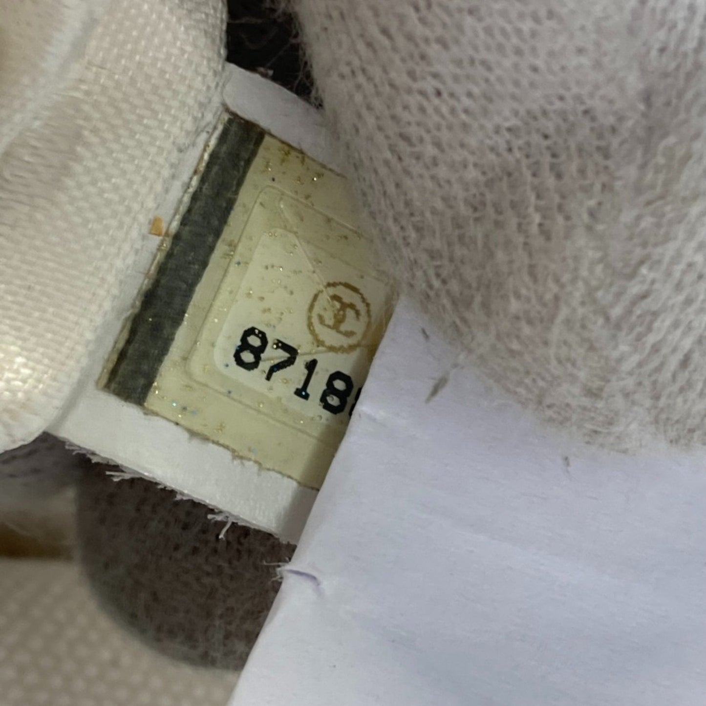 Chanel Canvas Tote Bag Beige and White