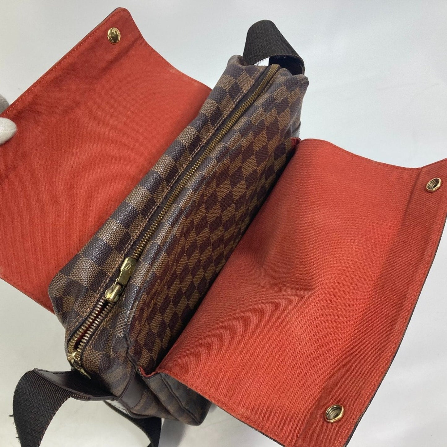 Damier Azur Canvas James Shoulder Bag