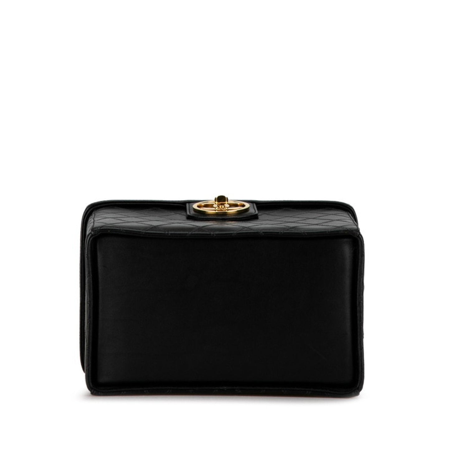Chanel Vanity Case Quilted Leather Handbag