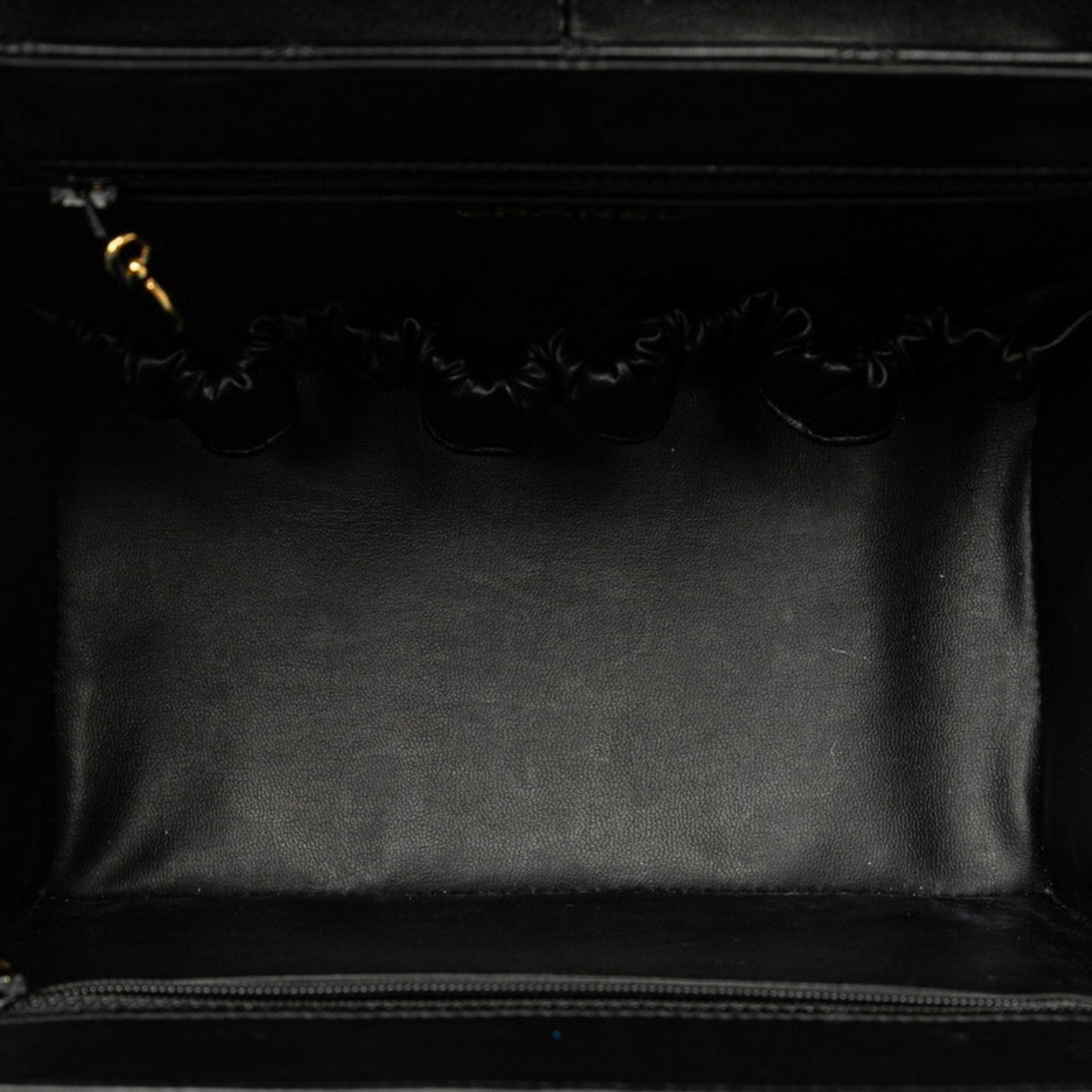 Chanel Vanity Case Quilted Leather Handbag