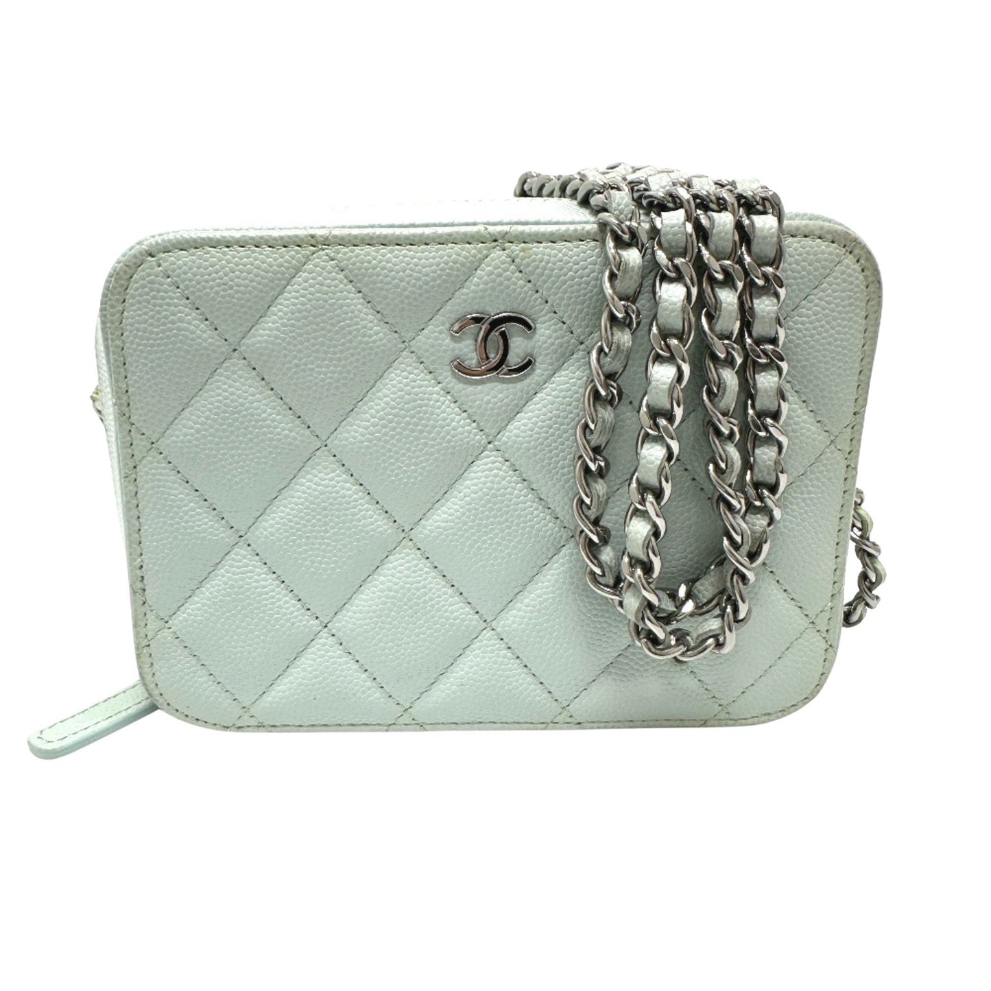 Chanel Boy Chain Bag Light Green A67086