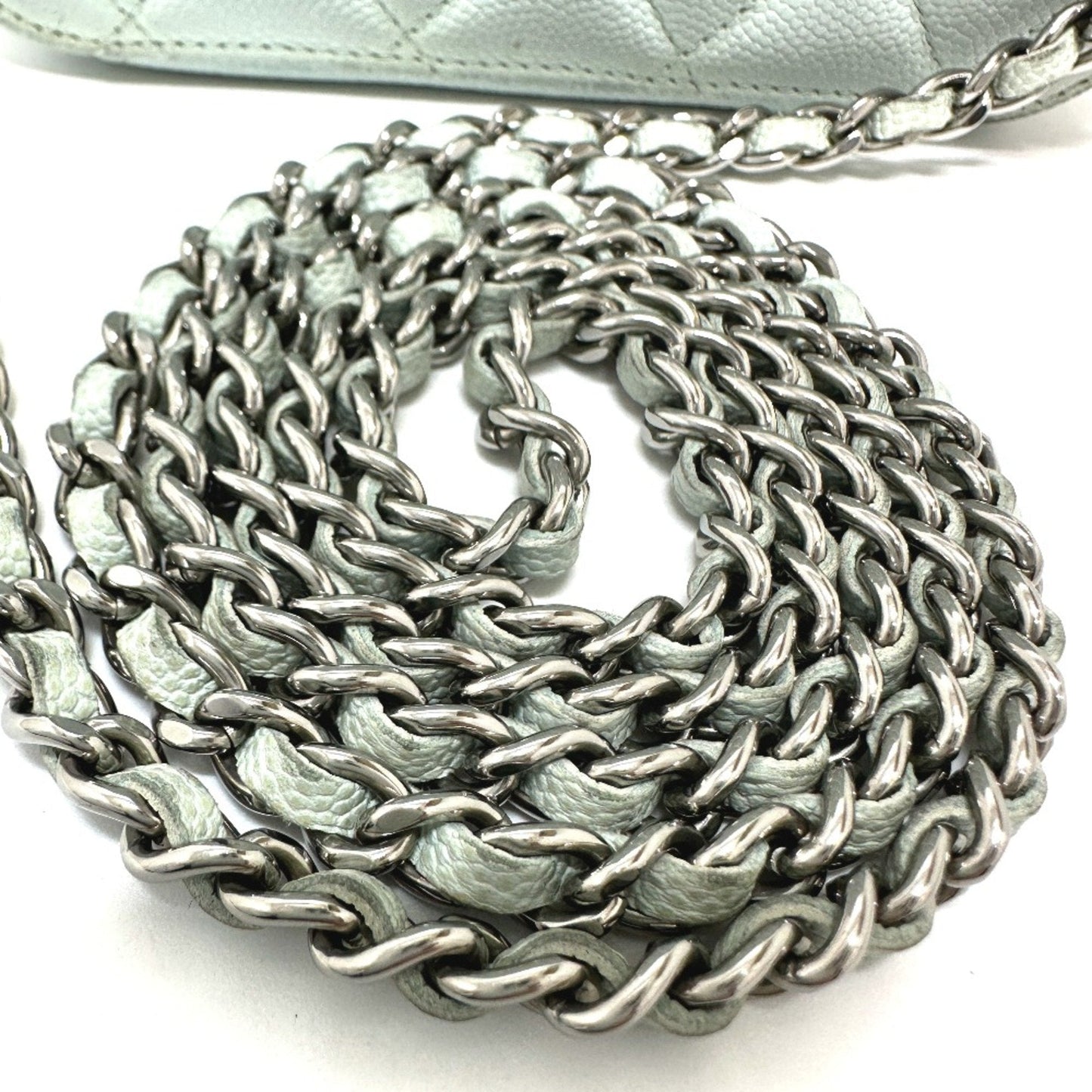 Chanel Boy Chain Bag Light Green A67086