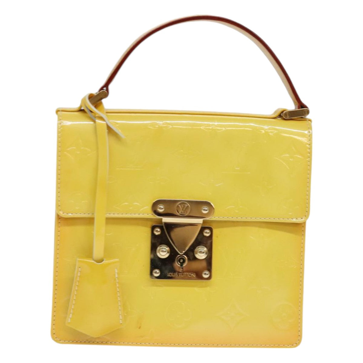 Lockit Patent Leather Handbag Yellow