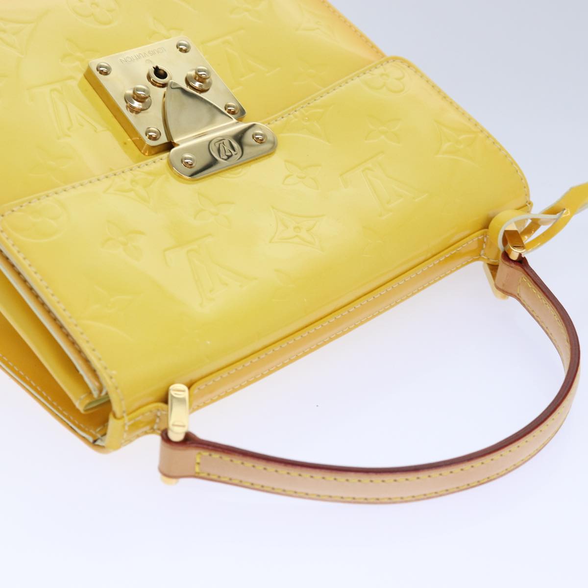Lockit Patent Leather Handbag Yellow