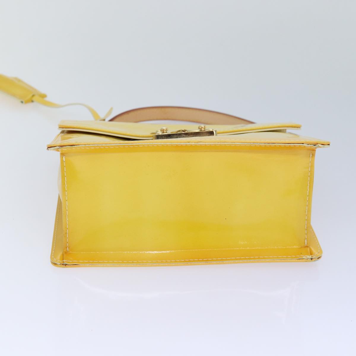 Lockit Patent Leather Handbag Yellow