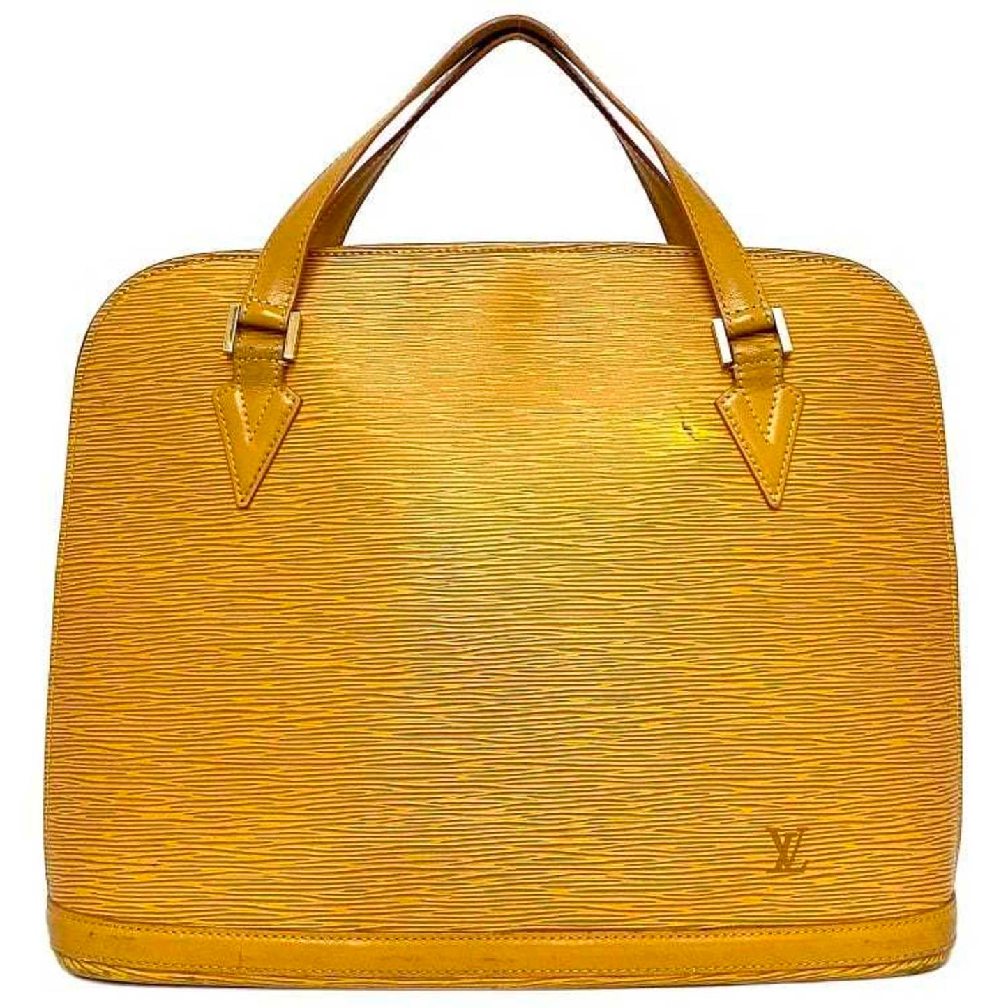 Leather Lussac Tote Bag with Top Handle