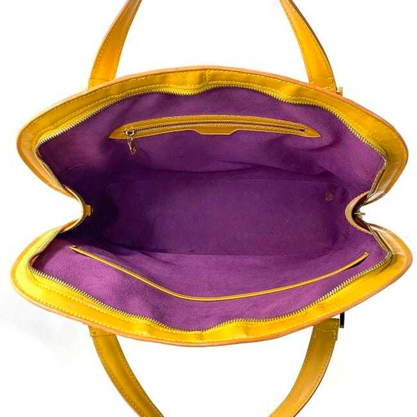 Leather Lussac Tote Bag with Top Handle
