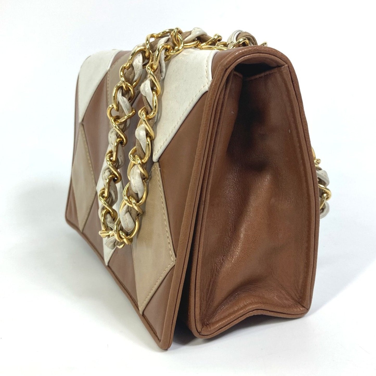 Chanel Multicolor Leather Quilted Bag Chain Strap